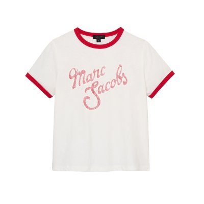 THE MARC LOGO RINGER FEMME TEE